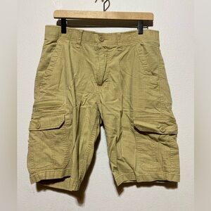Wear-First Free-Band Ripstop Cargo Shorts Men's Size 32 Tan Workwear